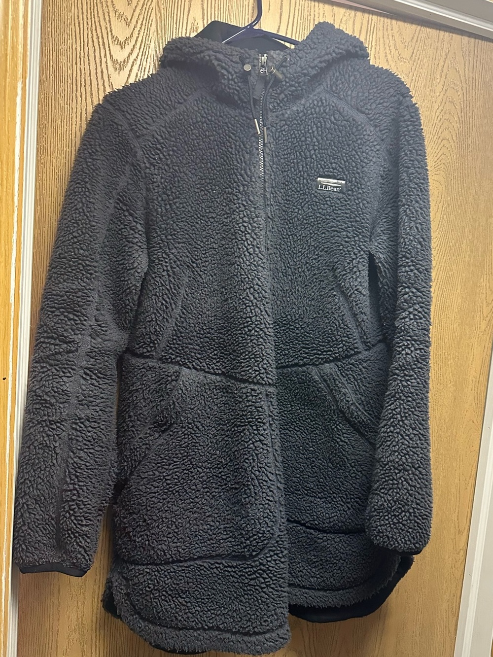 L.L. Bean Sherpa Fleece Hooded Zip Jacket